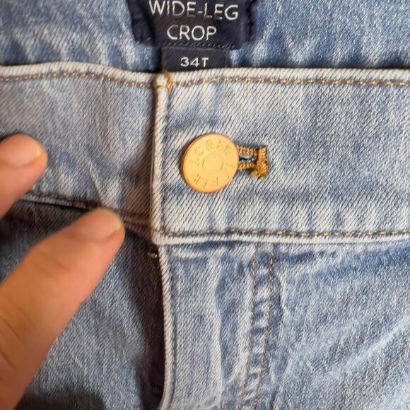 J.Crew $118 Tall wide-leg crop jean in all-day stretch Size T34 BX561 - Picture 5 of 12